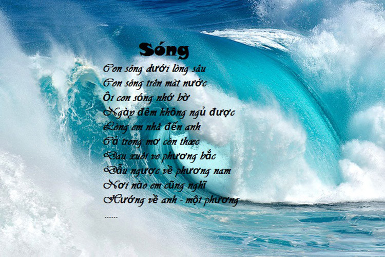 Sóng của Xuân Quỳnh, trong hoàn cảnh ấy, xuất hiện như một bông hoa – hoa dọc chiến hào đem đến cho thi đàn dân tộc thời kì chống Mỹ nói chung, phong trào thơ trẻ chống Mỹ nói riêng một hương sắc độc đáo: giàu nữ tính và luôn da diết những khát vọng hạnh phúc đời thường, đặc biệt là khát vọng của con người về tình yêu muôn thuở.