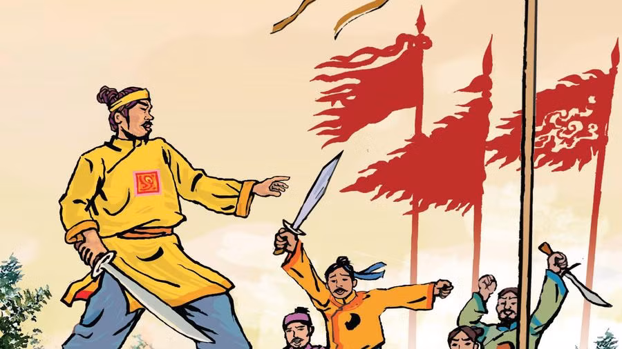 Trong trận Bạch Đằng, Dương Tam Kha lập công lớn, bản thần tích đền Cổ Lễ (nay thuộc huyện Trực Ninh, tỉnh Nam Định) có đoạn viết: "Tam Kha xuất bản bộ binh dĩ trường tiễn tự lưỡng ngạn loạn phóng, trảm đắc Hoàng Tháo" (Nghĩa là: Tam Kha dẫn quân dưới trướng, dùng tên dài bắn từ hai bên bờ, chém được Hoằng Thao).