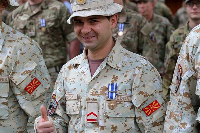 Quân đội yếu thứ hai châu Âu là Bắc Macedonia, cũng là một quốc gia thuộc Nam Tư cũ; xếp loại sức mạnh quân sự đứng 127/138 trên thế giới, quân số 8.000 người. Vào ngày 27/3/2020, nước này chính thức trở thành thành viên NATO.