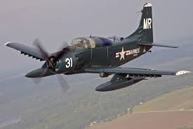 Trong chiến tranh Việt Nam, cùng với máy bay A-4 Skyhawk, máy bay A-1 Syraider đóng vai trò chính là máy bay ném bom và tấn công mặt đất cả trong lực lượng Không quân, Hải Quân và Thủy Quân Lục Chiến Mỹ.