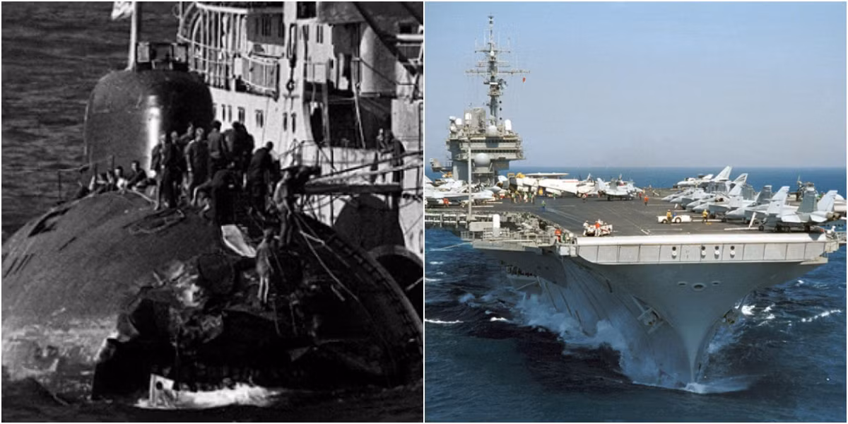 Theo các thông tin từ phía Mỹ cho biết, tàu ngầm Liên Xô khi chạy nổi, không bật đèn định vị. Theo yêu cầu của các quy tắc hàng hải quốc tế, tàu ngầm khi nổi lên mặt nước, phải nhường đường cho tàu nổi, và có nghĩa vụ tuân theo các quy tắc đó khi ở trên mặt nước.