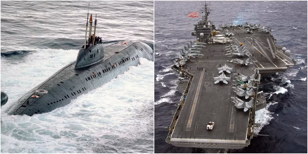 Theo thông tin từ thủy thủ đoàn tàu Kitty Kawk cho biết, các thủy thủ trên tàu đã cảm thấy rùng mình, rõ ràng là khi tàu ngầm của Liên Xô trồi lên mặt nước và bị một cú đánh tạt đầu.