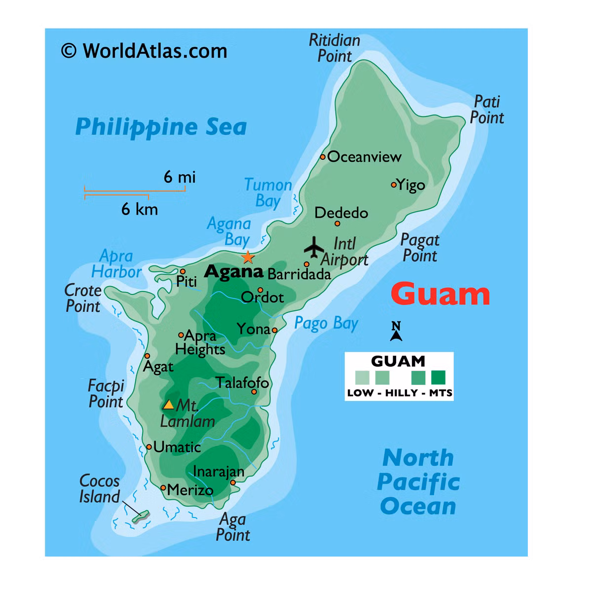Tại Guam, hệ thống chiến đấu Aegis, được coi như một phần để bảo vệ căn cứ Không quân Anderson rất lớn của Không quân Mỹ tại đây. Hệ thống Aegis có thể xây dựng ở cuối cùng ở phía nam của hòn đảo, và bệ phóng tên lửa cũng có thể được triển khai trong một hang động trên đảo.
