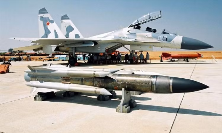 Su-35 có thể mang theo nửa tá tên lửa hành trình Kh-31, có tốc độ vượt quá Mach 3, bao gồm các biến thể cho cả nhiệm vụ chống tàu và chế áp hệ thống phòng không của đối phương.