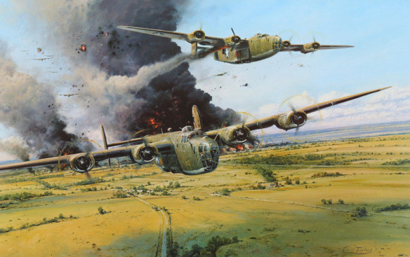 Lúc này, hỏa lực từ mặt đất bắn dữ dội vào đội hình máy bay Mỹ, làm cho các phi công rất khó khăn tiếp cận và tấn công mục tiêu. Nhiều máy bay ném bom Mỹ trúng đạn bốc cháy, các máy bay ném bom còn lại cố gắng rút chạy khỏi vùng chiến sự, nhưng bị bay phát xít Đức truy đuổi, lại thêm một số bị bắn rơi.