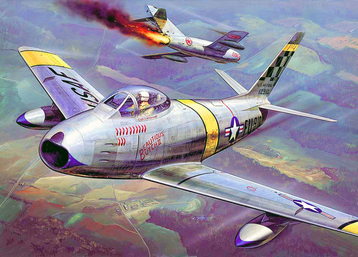 Trong trận chiến này, chiếc máy bay MiG-15 của đại úy Yakovlev thuộc Phi đội 196 đã bị bắn rơi. Chiếc máy bay đã bị tiêm kích F-84 bắn vỡ kính buồng lái và làm hỏng động cơ máy bay, khiến Yakovlev phải hạ cánh máy bay bên ngoài sân bay.