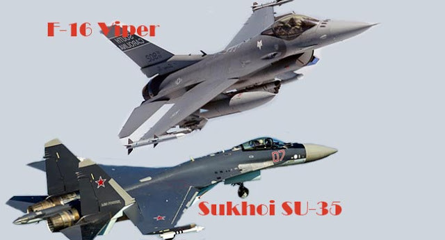 Dù có hiện đại, nhưng F-16 không thể so với Su-35, khi Su-35 là loại máy bay chiến đấu hạng nặng thế hệ 4+, ra đời sau 3 thập kỷ, nên hiện đại hơn; Su-35 có lực đẩy gần gấp 3 lần F-16V, nhưng giá thành của F-16V lại cao hơn Su-35 khoảng 50%. Nguồn ảnh: Wikipedia