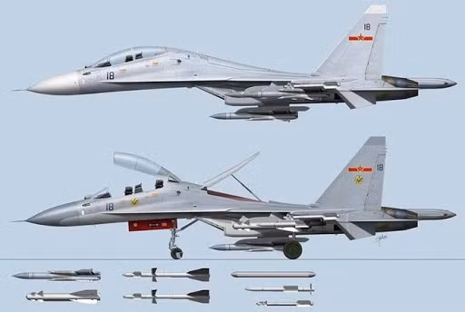 Hệ thống điện tử hàng không và cảm biến mới cũng cho phép máy bay tiêm kích J-11B hoạt động hiệu quả hơn nhiều trong vai trò tấn công trên không và trên biển so với Su-27, một ví dụ là khả năng mang bom và tên lửa dẫn đường chính xác chống lại các mục tiêu của đối phương.