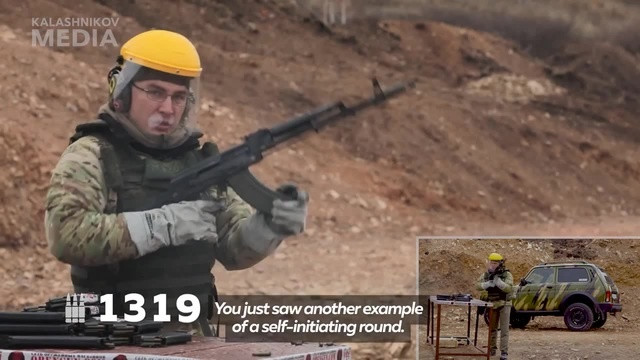 Sau đó, súng trường được đưa đến một buồng nhiệt đới, nơi những cơn mưa lớn làm đất hóa lỏng, khiến nó trở thành bùn loãng; yếu tố thời tiết này thường ngăn cản các bộ phận của súng hoạt động.