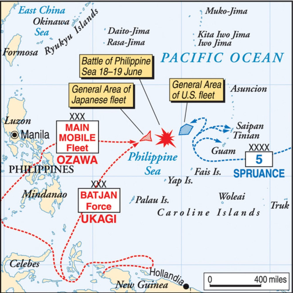 Sau khi xem xét các yếu tố chiến lược, hải quân Mỹ quyết định mở cuộc tấn công vào Philippines, nhằm cắt đứt tuyến vận tải biển chiến lược của Nhật Bản qua vịnh Leyte. Việc đánh bật lực lượng hải quân đế quốc Nhật Bản tại đây, sẽ là chìa khóa để cô lập các quốc gia mà Nhật chiếm đóng và cắt huyết mạch của nền công nghiệp quốc phòng xứ sở mặt trời mọc.