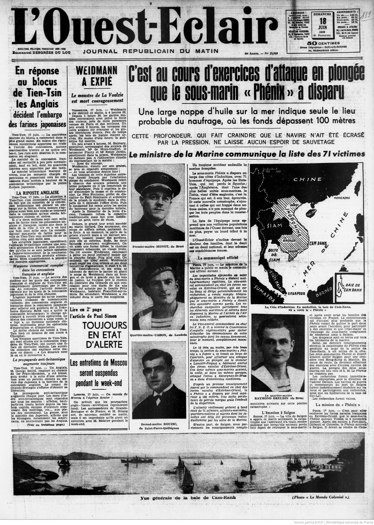 Toàn bộ thủy thủ đoàn được xác định là đã chết, còn nguyên nhân thì người ta không thể đưa ra được. Có những giả thuyết cho rằng, khi lặn xuống các thủy thủ đã sơ suất không đóng kín cửa, hoặc có thể xảy ra một vụ nổ bên trong khiến con tàu chìm chỉ trong ít phút.