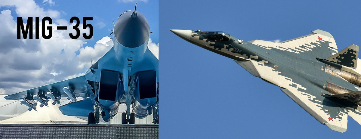 Su-57 gia nhập Không quân Nga vào tháng 12/2020, thì MiG-35 được đưa vào hoạt động vào tháng 6/2019 và hiện đang được sản xuất ban đầu với số lượng nhỏ. Trong khi Su-57 được phát triển như một sự kế thừa của máy bay chiến đấu thế hệ thứ tư Su-27, thì chiến đấu cơ MiG-35 là sự kế thừa và cải tiến từ MiG-29. 