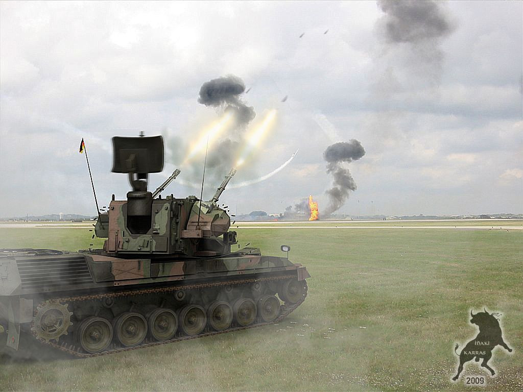 Nhưng giả sử nếu có tình huống xung đột xảy ra giữa NATO và Nga, với hỏa lực của 40 khẩu pháo phòng không tự hành Gepard của Romania và khoảng 100 hệ thống phòng không tự hành của Mỹ, số vũ khí này, không thể đảm bảo lập chiếc ô phòng không tầm thấp trước trực thăng, máy bay cường kích và UAV rất đông đảo của Nga. Nguồn ảnh: Pinterest.