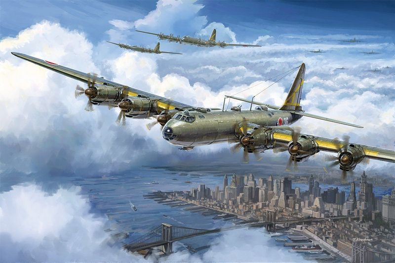 Nhật Bản có thể xây dựng ba phi đội gồm 24 máy bay ném bom mỗi phi đội, tổng cộng là 72 máy bay phản lực, loại máy bay có kích thước bằng một máy bay tấn công FB-111. Mỗi máy bay ném bom sẽ mang 4 tên lửa tấn công tầm ngắn, mỗi tên lửa có đương lượng 100 kiloton, cho tổng cộng 288 vũ khí hạt nhân.