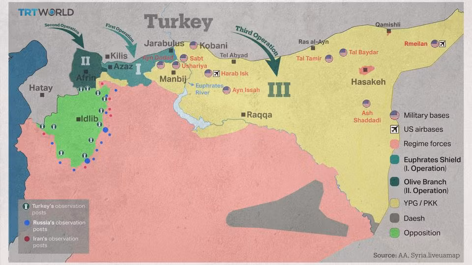 Vào ngày 24/8/2016, quân đội Thổ Nhĩ Kỳ đã bắt đầu chiến dịch “Lá chắn Euphrates (ES)” nhằm tiến công tiêu diệt lực lượng Nhà nước Hồi giáo IS tự xưng ở phía bắc Syria. Chiến dịch quân sự xuyên biên giới, được thực hiện cùng với các phe nổi dậy Syria của Quân đội Syria Tự do (FSA).