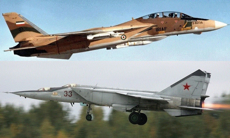 Về khả năng không đối không tầm xa, MiG-31 chỉ có một đối thủ “xứng tầm” duy nhất, đó là phiên bản cải tiến F-14D Tomcat của Hải quân Mỹ. Tuy nhiên đây là thiết kế chỉ được đưa vào trang bị với số lượng rất ít từ năm 1991 và bị cho loại biên chỉ 15 năm sau, do chi phí hoạt động quá cao.
