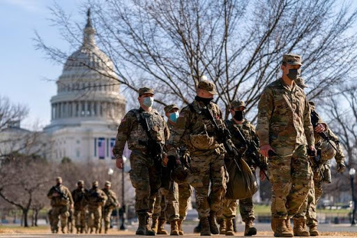 Lính Vệ binh quốc gia Mỹ được hướng dẫn kỹ càng về bản đồ bố trí của thủ đô, cách thức tác chiến cũng như phối hợp cùng các lực lượng an ninh khác. Ít nhất 2 cuộc tổng duyệt lực lượng đã được tiến hành với khí thế cao nhất.