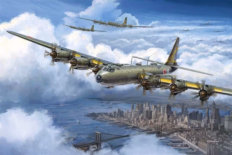 Máy bay ném bom chiến lược G10N dự định cất cánh từ quần đảo Kuril, ở phía bắc Nhật Bản, để tấn công các mục tiêu trên khắp nước Mỹ bao gồm các thành phố và trung tâm công nghiệp. 