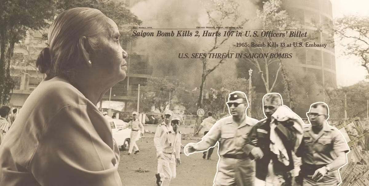 Dân chúng và báo giới thời đó đã không ngớt lời bàn tán thán phục tài “xuất quỷ nhập thần", của Biệt động Sài Gòn. Sau trận đánh này, đại sứ quán Mỹ phải chuyển đến địa điểm mới và xây mới hoàn toàn. Nguồn ảnh: TH.