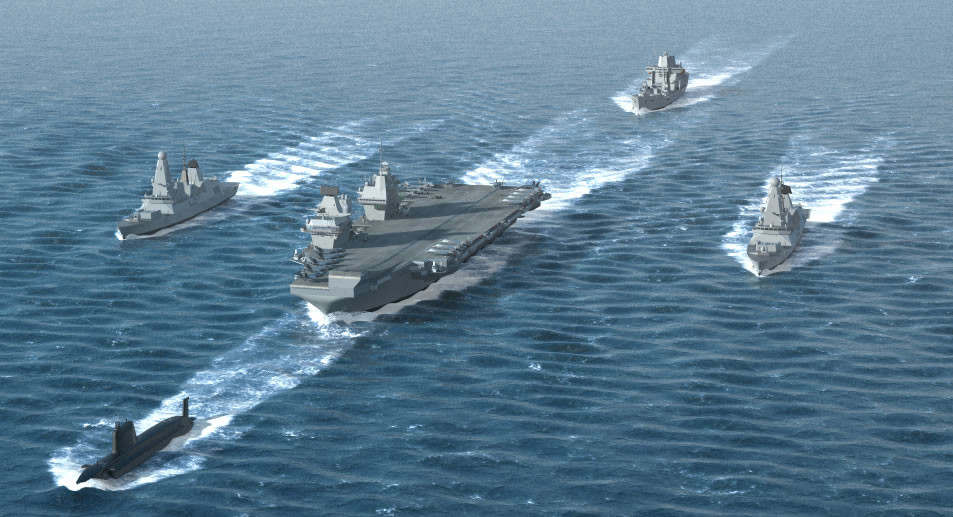 Nhóm tấn công tàu sân bay đang hoạt động ở Biển Đông bao gồm tàu sân bay được triển khai ở tuyến trước duy nhất của Hải quân Mỹ bao gồm, tàu sân bay USS Ronald Reagan (CVN 76), Lực lượng phòng không trên tàu sân bay (CVW) 5, Lực lượng Đặc nhiệm 70 và Hải đội Khu trục (DESRON) 15;