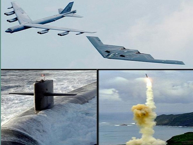 Để duy trì ưu thế này, Mỹ vẫn đang tiếp tục đầu tư nghiên cứu, sản xuất các loại vũ khí hạt nhân tiên tiến có độ an toàn cao, dễ dàng bảo quản và sử dụng; tập trung vào vũ khí hạt nhân chiến lược biên chế trên tàu ngầm, máy bay và tên lửa đạn đạo. Nguồn ảnh: USAF.