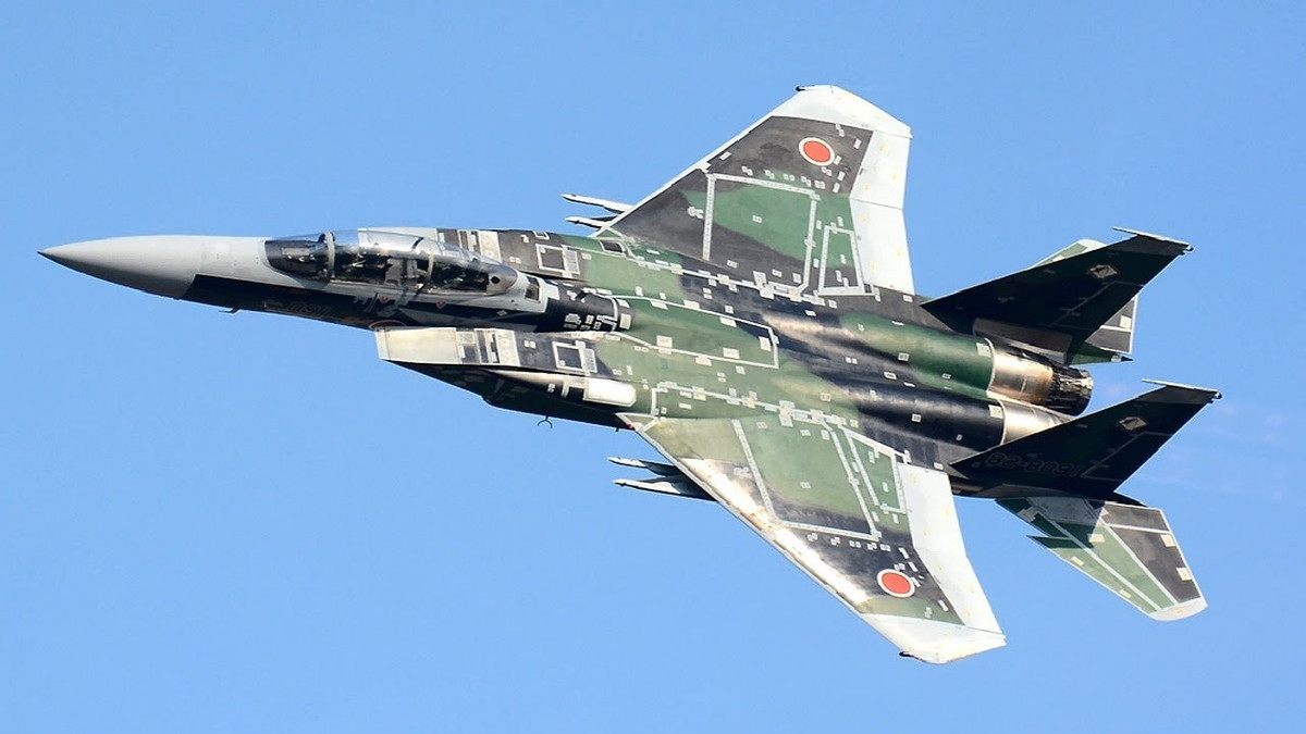 Phần lớn các máy bay chiến đấu tuyến trước của JASDF là chiến đấu cơ hạng nặng F-15J, đây là phiên bản F-15C Eagle của Mỹ, nhưng do công ty Mitsubishi Heavy Industries sản xuất tại Nhật Bản theo giấy phép chuyển giao. Hiện JASDF đang sở hữu 199 chiếc F-15J.