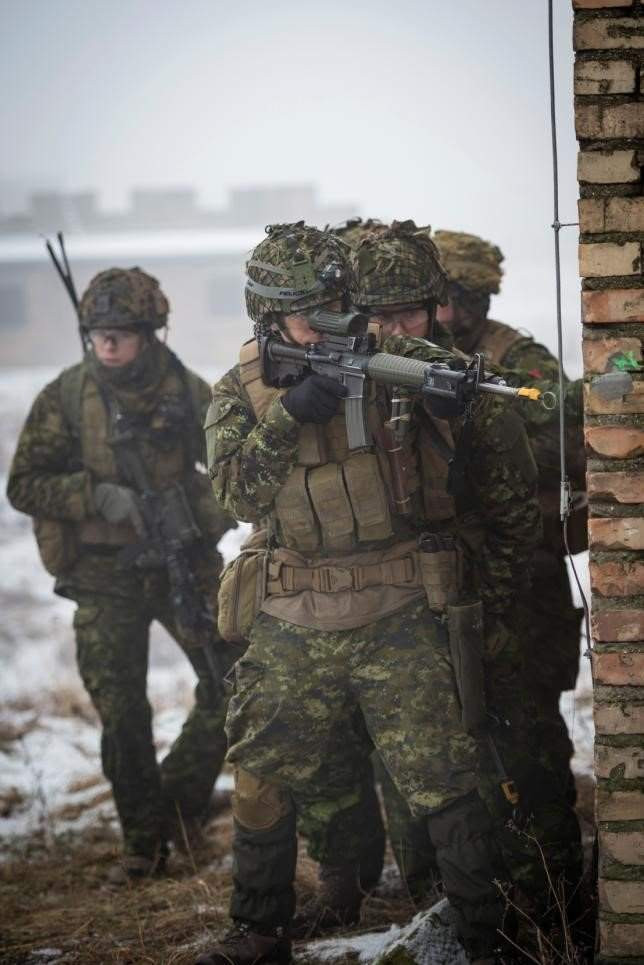 Một trung đoàn tổng cộng sẽ có 6 tiểu đoàn bộ binh cơ giới và 3 tiểu đoàn bộ binh hạng nhẹ. Khi một đơn vị bộ binh được triển khai, thường là cả một tiểu đoàn, khoảng 450 người. Các tiểu đoàn được gọi bằng một con số và trung đoàn của họ. Ví dụ như Tiểu đoàn 2, Trung đoàn Bộ binh Hạng nhẹ Princess Patricia, được rút gọn thành 2PPCLI.