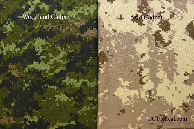 Kiểu ngụy trang mà quân đội Canada sử dụng, được gọi là CADPAT, viết tắt của Canadian Disruptive Pattern. Đây là cách ngụy trang kỹ thuật số đầu tiên được quân đội áp dụng. CADPAT có ba loại, rừng cây ôn đới, khô cằn và bắc cực. Nguồn ảnh: Tatical.