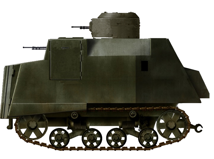 Kế hoạch ban đầu là lắp pháo 37 mm, lấy từ những cỗ xe tăng T-26 bị hỏng , nhưng các kỹ sư nhận ra phương án này bất khả thi về mặt kỹ thuật. Cuối cùng, họ quyết định lắp hai súng máy 7,62 mm, đồng thời gắn một nòng pháo giả, nhằm khiến những chiếc "xe tăng máy kéo" trông giống thật và đáng sợ hơn.