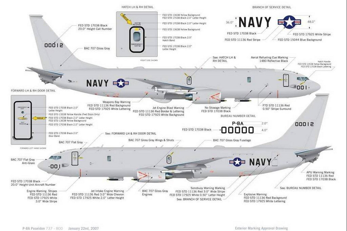 Những chiếc máy bay săn ngầm P-8 Poseidon, kết hợp cùng với các tàu ngầm tấn công hạt nhân (SSN) của Hải quân Mỹ, được trang bị những cảm biến hiện đại nhất; tạo thành bộ đôi "song sát", trong việc săn tìm tàu ngầm của Trung Quốc.