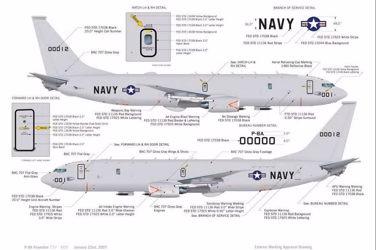 Những chiếc máy bay săn ngầm P-8 Poseidon, kết hợp cùng với các tàu ngầm tấn công hạt nhân (SSN) của Hải quân Mỹ, được trang bị những cảm biến hiện đại nhất; tạo thành bộ đôi "song sát", trong việc săn tìm tàu ngầm của Trung Quốc.