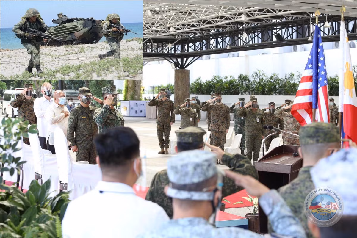 Nếu không có Philippines, nơi gần nhất mà Mỹ có thể để đến Biển Đông sẽ là Okinawa (Nhật Bản). Đó là bài toán khó với Mỹ, nếu "mất" Philippines, Mỹ sẽ mất vị thế ở Biển Đông. Do vậy trong chiến lược dài hơi, Mỹ phải luôn quan tâm, giúp củng cố tiềm lực quốc phòng của Philippines. Nguồn ảnh: Pinterest.