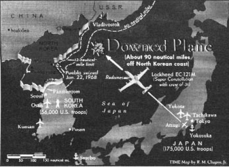 Ngày 16/4, ban Tham mưu Liên quân còn chuẩn bị một số kế hoạch ném bom phi trường tại Sondok (sân bay Song Dong Ni) và tại Wonsan. Hội đồng An ninh Quốc gia của Nhà Trắng ở Hoa Kỳ (NSC) cân nhắc và đề nghị với Tổng thống Nixon một số lựa chọn.