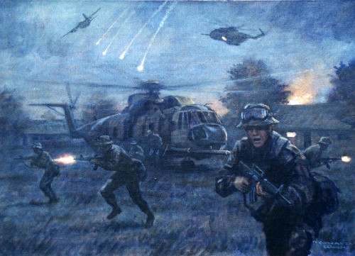 Cùng lúc đó ở trại tù binh Sơn Tây, toán lính đã phá khóa, đột nhập vào từng buồng giam. Hầu hết các phòng đều trống không. Nhưng trong một căn buồng nhỏ, toán biệt kích thấy 6 người đàn ông không có vũ trang đang cởi trần ngủ, đây là nhóm gác trông coi trại giam sau khi tù binh đã chuyển đi nơi khác. Lính Mỹ xả súng giết hại cả sáu người. 