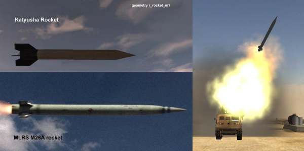 Thay vì đầu đạn đơn, thì một đạn rocket M26, sẽ mang theo 644 quả đạn con, có kích thước bằng lựu đạn cầm tay; khi đến gần mục tiêu, đạn mẹ sẽ được kích nổ, rải 644 đạn con ra một khu vực rộng lớn, gây sát thương cho bộ binh đối phương.