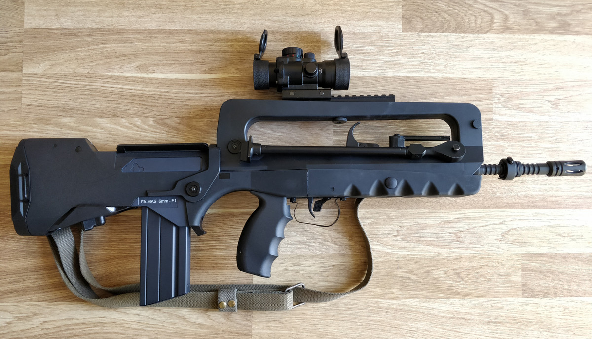 Mẫu súng trường tiến công FAMAS của Pháp cũng được đánh giá cao. FAMAS được sản xuất bởi công ty quốc phòng GIAT và được Quân đội Pháp đưa vào biên chế cuối thập niên 1970. FAMAS cũng áp dụng thiết kế bullpup, giống như khẩu SA80A2.