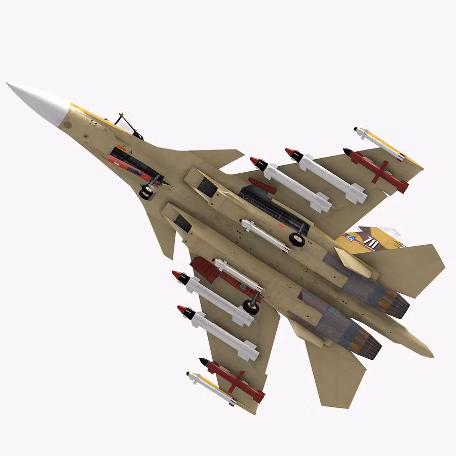 Hệ thống vũ khí của Su-37 tương đối hiện đại, sở hữu 12 giá treo bên ngoài thân, có khả năng mang 14 tên lửa không đối không tầm ngắn Vympel R-73E, là phiên bản tên lửa cận chiến đa hướng, dẫn đường bằng radar, có khả năng tiêu diệt các mục tiêu trước mặt hoặc sau lưng ở độ cao từ 20 m đến 20 km.