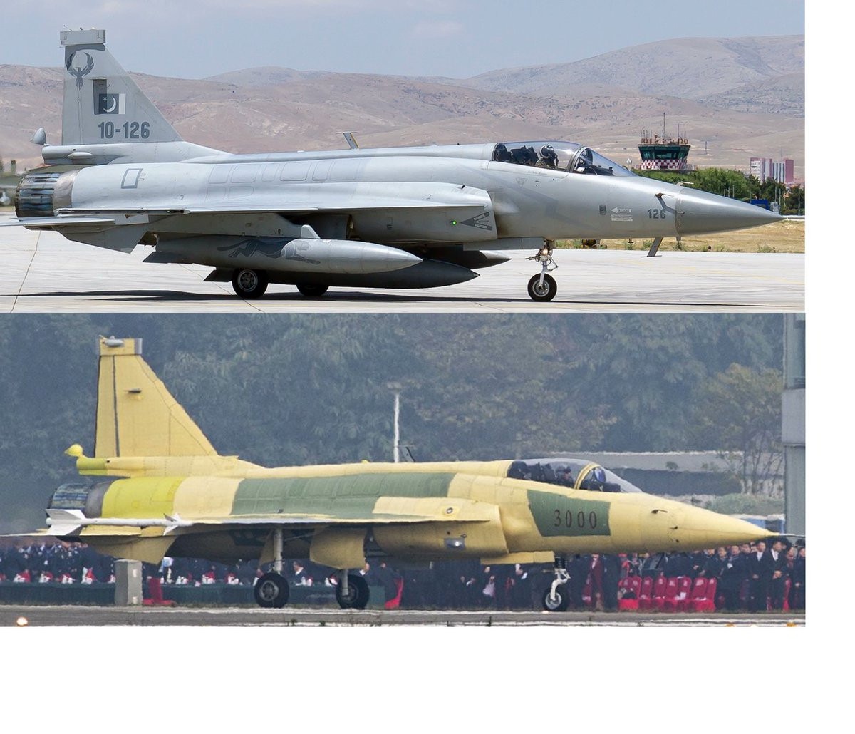 Trong đó, phiên bản JF-17 Block 3 là phiên bản hiện đại nhất hiện nay của dòng máy bay chiến đấu này. Nó chỉ vừa mới được bay thử nghiệm vào năm 2019 với quảng cáo là có nhiều tính năng nâng cấp vượt trội so với phiên bản Block 2 tiền nhiệm. Nguồn ảnh: Sina.