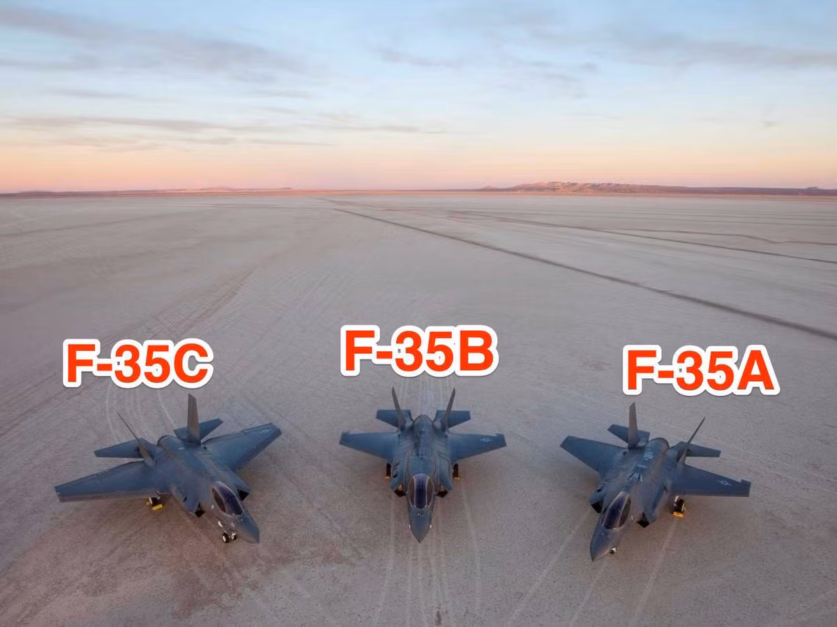 Không quân Mỹ và Tập đoàn Lockheed đã thất bại trong việc cố gắng “bắt F-35 làm quá nhiều việc”, một phiên bản cánh nhỏ (F-35A) cho các hoạt động trên bộ; một phiên bản cánh lớn cho các tàu sân bay được trang bị máy phóng của Hải quân và Thủy quân Lục chiến (F-35C); một kiểu cất, hạ cánh thẳng đứng (F-35B).