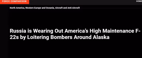Theo tờ “Quan sát quân sự” của Mỹ, 1/7 số máy bay chiến đấu hiện đại nhất của Không quân Mỹ là tiêm kích F-22 Raptor, đang được triển khai tới Căn cứ Liên hợp Elmendorf Richardson ở bang Alaska, cực bắc của Mỹ.