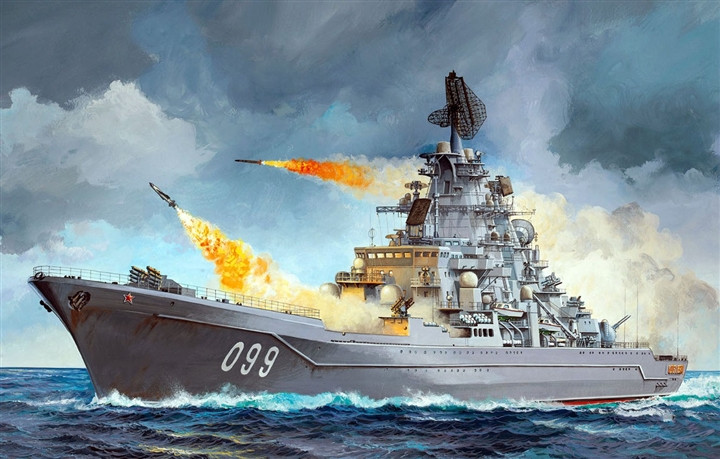 Mặc dù mọi hệ thống trinh sát và dẫn đường cho vũ khí của Kirov đều bằng radar; tuy nhiên tàu Kirov vẫn có thể phóng tên lửa chống hạm P-700 theo hướng nghi ngờ Zumwalt đang lẩn trốn. Các radar tự dẫn đường cho tên lửa P-700 Granit, vẫn có khả năng tìm đến mục tiêu, mặc dù tín hiệu phản xạ radar của Zumwalt rất nhỏ.