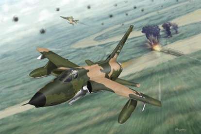 Khi F-105 và MiG-21 xuất phát ở vị trí ngang nhau và đối diện, máy bay Mỹ sẽ gặp khó khăn. Không quân Mỹ cho biết: “Nếu F-105 cố gắng cơ động kéo dài, nó sẽ dễ bị đòn tấn công tiếp theo, vì tình hình xấu đi do máy bay có khả năng cơ động hạn chế”.