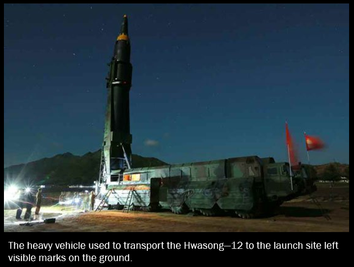 Tên lửa Hwasong-12 của Triều Tiên vẫn sử dụng nhiên liệu lỏng, vì vậy thời gian triển khai chuẩn bị phóng sẽ lâu hơn loại tên lửa sử dụng nhiên liệu rắn. Ngoài ra việc sử dụng tên lửa sử dụng nhiên liệu rắn như của DF-26, giúp tên lửa mang đầu đạn lớn hơn và mức chính xác cao hơn.