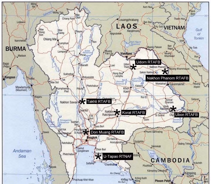 Để thực hiện kế hoạch này, Mỹ đã tiến hành xây dựng những căn cứ không quân tại Thái Lan như sân bay Utapao, Ubon, Udon. Do rất gần Việt Nam, từ những sân bay này, những chiếc máy bay B-52 của Mỹ sẽ cất cánh đi đánh phá miền Bắc Việt Nam, mà không cần tiếp nhiên liệu trên không, cường độ xuất kích cao hơn, khả năng tiếp vận cũng sẽ nhanh và nhiều hơn.