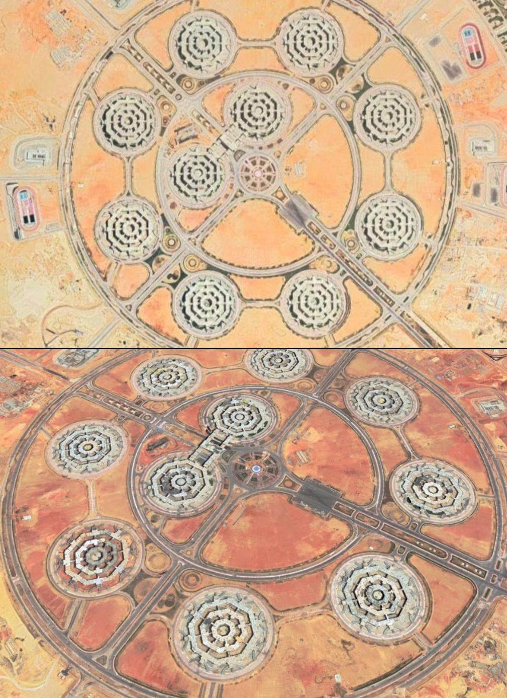 Trụ sở mới được gọi là "Octagon", vì được tạo thành từ tám tòa nhà hình bát giác được liên kết với nhau, có hai tòa nhà bát giác nằm ở trung tâm của cấu trúc và có khả năng Ai Cập sẽ xây hêm hai tòa nhà nữa bên trong trung tâm đó trong tương lai.