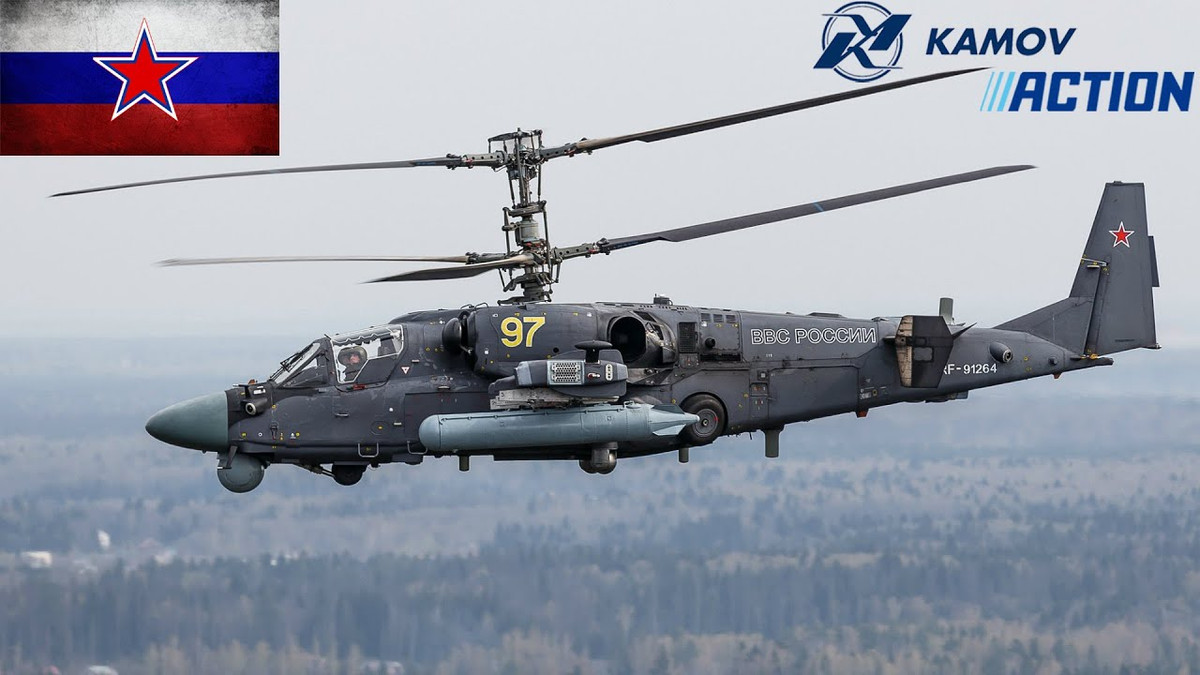 Ka-52 Alligator là trực thăng trinh sát hỏa lực - tấn công có thể bay với tốc độ tối đa 300 km/h, trần bay tới 5.500 mét, tầm bay đến 1.110 km. Alligator được trang bị một số loại tên lửa chống tăng có điều khiển, tên lửa không đối không, rockets tấn công mặt đất 80 mm và pháo tự động tốc độ cao 30 mm.