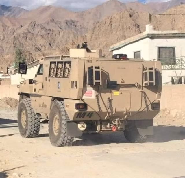 Kalyani M4 là phương tiện bọc thép có khả năng kháng mìn có sức nổ tương đương 50kg NTN ở 2 bên hông xe và 14 kg ở gầm xe. Năm ngoái, nó đã thực hiện thành công các thử nghiệm tại khu vực vùng núi cao tại Đông Ladakh nơi đang có các tranh chấp biên giới giữa hai nước Trung Quốc và Ấn Độ