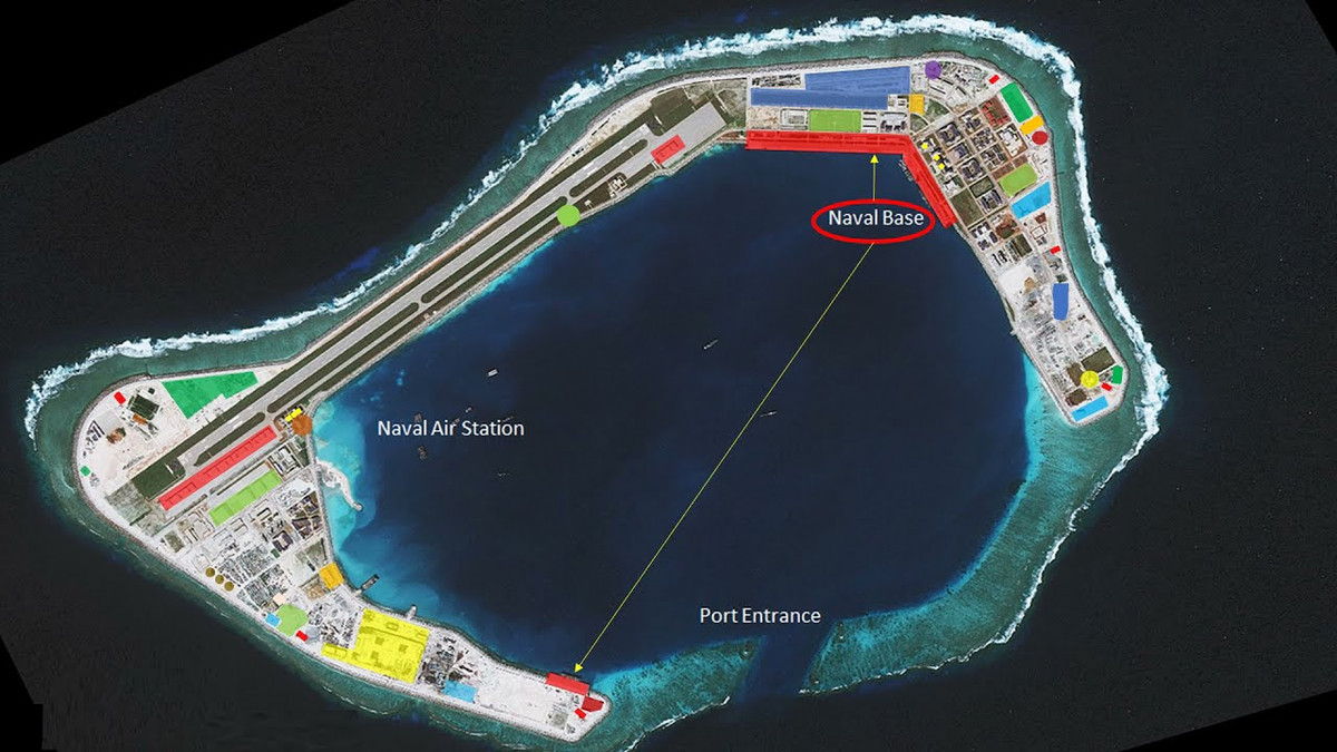 Với vấn đề bảo đảm hậu cần cho các đảo, những đảo này phụ thuộc chủ yếu từ việc tiếp tế từ đất liền, hoặc đảo gần nhất là đảo Hải Nam. Hầu hết các đảo hiện Trung Quốc chiếm đóng, không thể có các kho dự trữ hậu cần lớn, hoặc đảm bảo an toàn cho các kho dự trữ đó, trong tình trạng chiến tranh hoặc bị phong tỏa dài ngày.