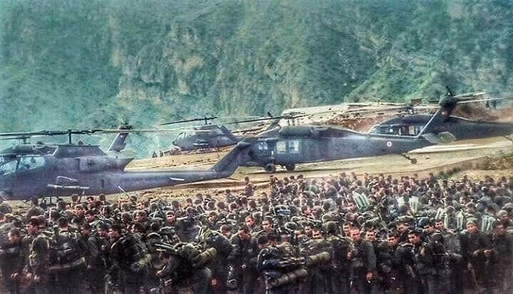 Để dẹp tận gốc các chiến binh PUK ở biên giới, năm 1997 Thổ Nhĩ Kỳ tiến hành 2 chiến dịch: Hammer tháng 7/1997 và Dawn 9/1997. Trong 2 chiến dịch đó, quân đội Thổ Nhĩ Kỳ đã triển khai hàng vạn binh sĩ cùng vũ khí hạng nặng, phối hợp cùng KDP tấn công PUK.