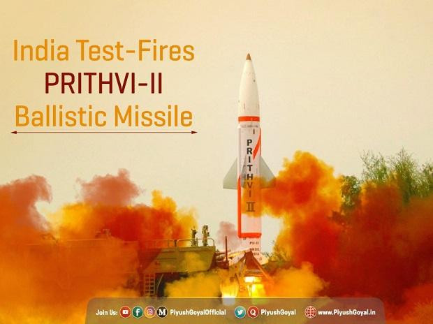 Tên lửa Prithvi-II có tầm bắn 250 km và trọng tải 500-750 kg, có thể tấn công ít nhất một nửa lãnh thổ Pakistan, có nghĩa là nó có thể tiêu diệt các mục tiêu quân sự quan trọng và các thành phố lớn.